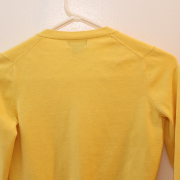 Ralph Lauren Yellow Cardigan Sweater sz. L (12-14) - Picture 10 of 11